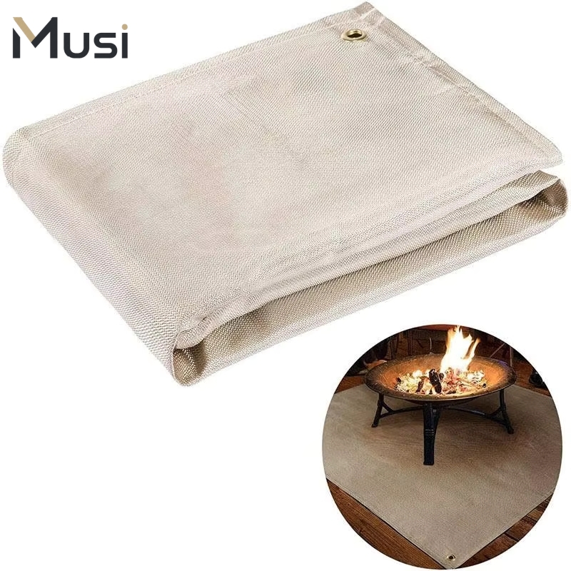 Outdoor Camping Mat - แผ่นรองปิ้งย่างกันไฟ แผ่นฉนวนกันความร้อน แผ่นรองปิคนิคกันไฟสำหรับทำบาร์บีคิวกลางแจ้งและทำอาหาร