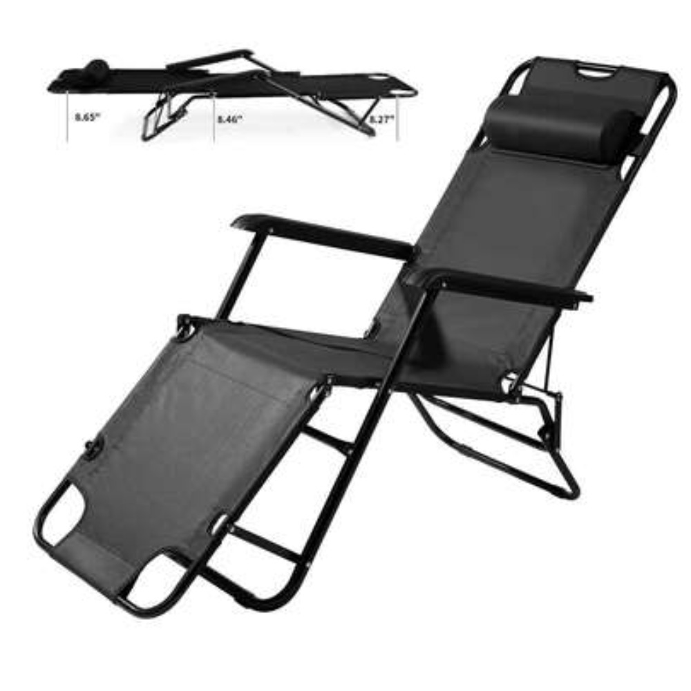 Outdoor Camping Chairs Folding - เก้าอี้แคมป์ปิ้งแบบพกพาสำหรับงานหนักพร้อมที่วางเท้า, เก้าอี้พักผ่อนปรับเอนได้สำหรับชายหาดและลานกลางแจ้ง, พนักพิงปรับระดับได้พร้อมที่นั่งพับขนาดใหญ่รองรับน้ำหนักได้ถึง 400 ปอนด์, มาพร้อมกระเป๋าพกพาขนาดกะทัดรัดสำหรับการเดินทาง
