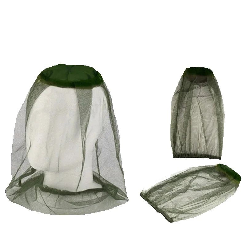 Outdoor Camping Bug Zapper - หมวกตกปลาป้องกันยุง 1 ชิ้น ระบายอากาศได้ดี ปรับขนาดได้ ตาข่ายสำหรับตกปลา