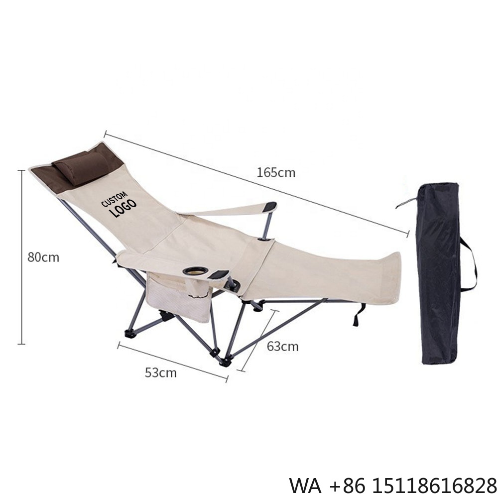 Outdoor Camping Chairs Folding - เก้าอี้พับพกพาปรับเอนได้ น้ำหนักเบา ปรับระดับได้ สำหรับตั้งแคมป์กลางแจ้ง ชายหาด ระเบียง
