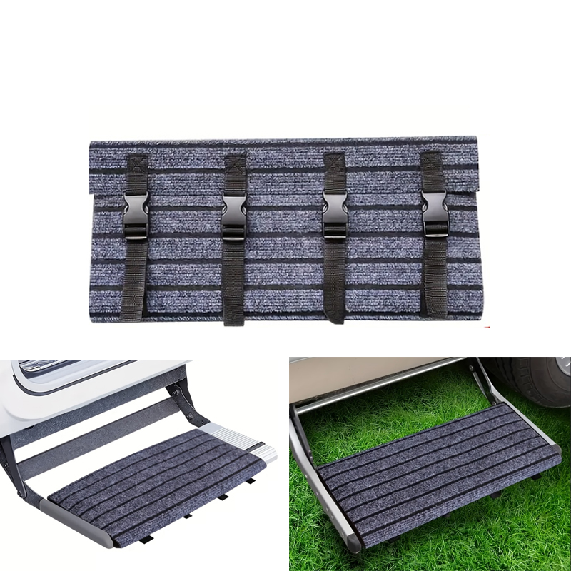 Outdoor Camping Mat - พรมปูบันไดรถบ้านแบบพกพา สำหรับรถคาราวาน รถมอเตอร์โฮม ทนทาน กันลื่น ใช้แทนบันไดเดิม