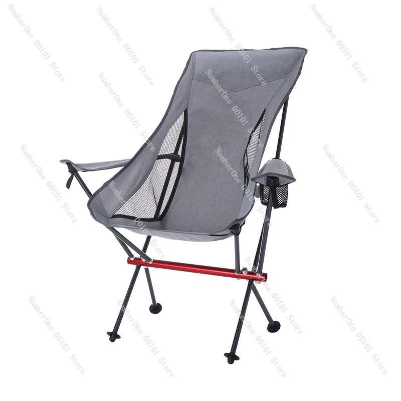 Outdoor Camping Chairs Folding - เก้าอี้พับอลูมิเนียมอัลลอยด์น้ำหนักเบาพิเศษ พกพาสะดวก สำหรับตั้งแคมป์ ปิกนิก บาร์บีคิว ท่องเที่ยวขับรถเที่ยว