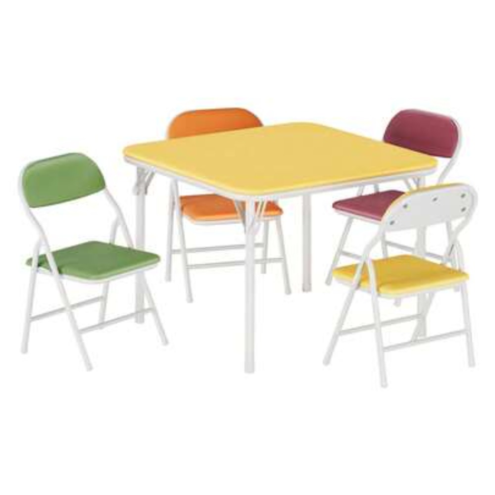 Outdoor Camping Chairs Folding - ชุดโต๊ะและเก้าอี้พับได้ทรงสี่เหลี่ยมสำหรับใช้งานทั้งในร่มและกลางแจ้ง ชุดรับประทานอาหารแบบพับได้ขนาดกะทัดรัดพร้อมที่นั่งน้ำหนักเบาพกพาสะดวก เฟอร์นิเจอร์พับประหยัดพื้นที่สำหรับบ้าน งานเลี้ยง แคมป์ปิ้ง ปิกนิก