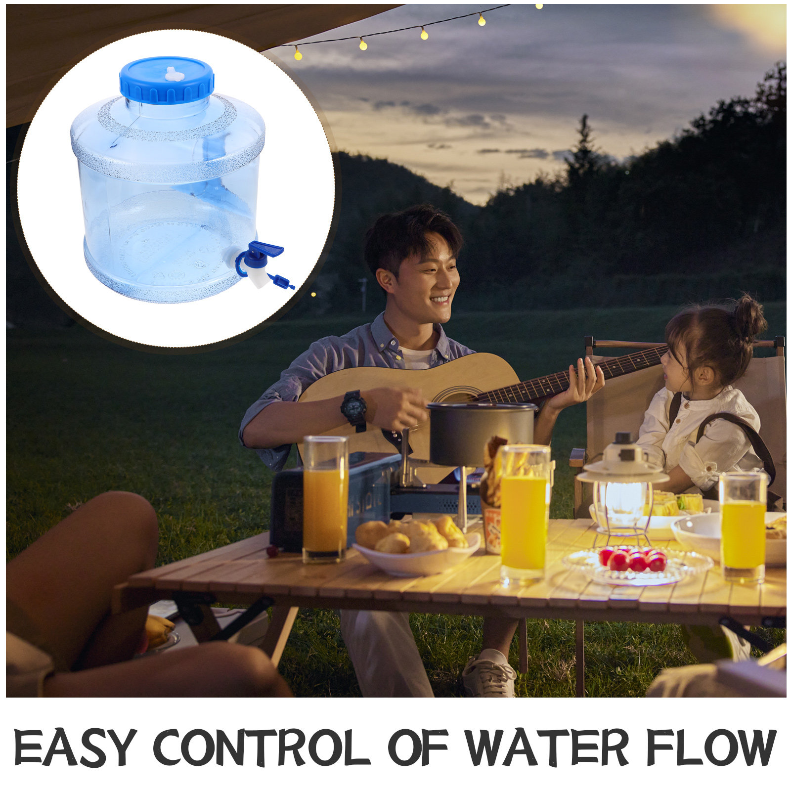 ชุดภาชนะบรรจุน้ำแบบพกพาขนาด 7. - Outdoor Camping Water Jug บทวิจารณ์และราคา