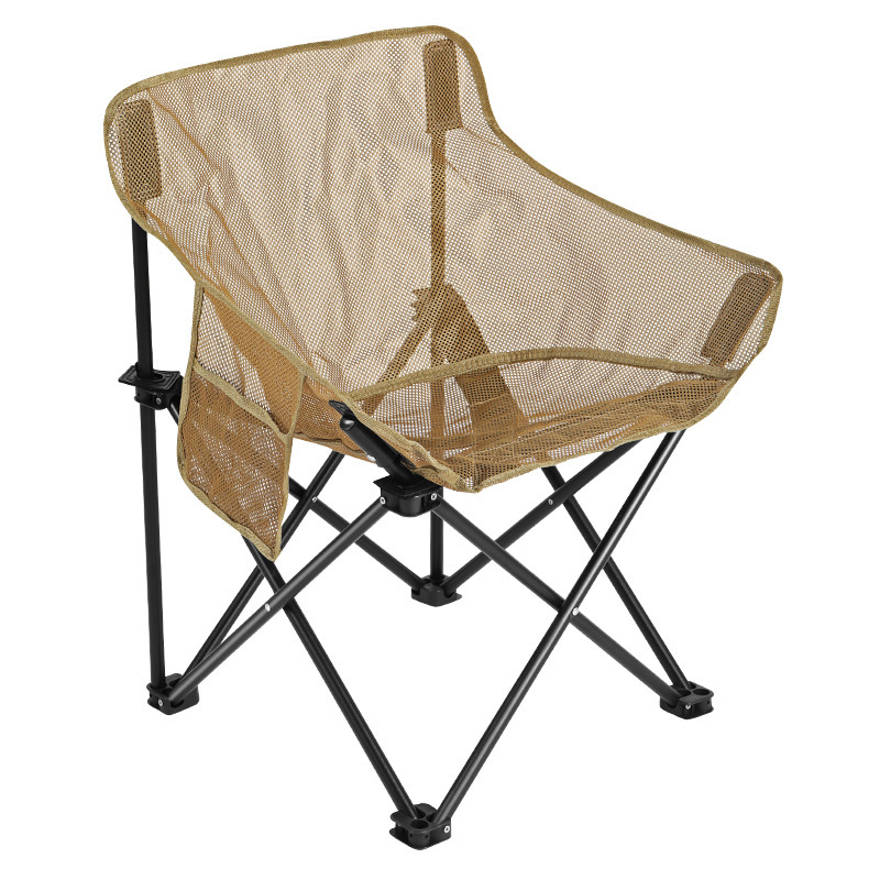 เก้าอี้พับสำหรับตั้งแคมป์ พนัก - Outdoor Camping High Chair บทวิจารณ์และราคา