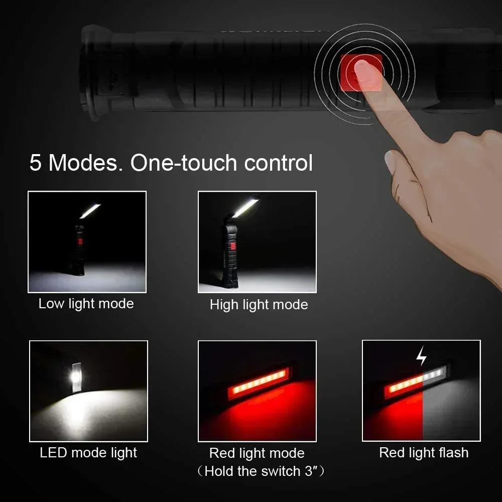 1-5PCS มัลติฟังก์ชั่นพับแสงทํา - Outdoor Camping Adventure Lamp บทวิจารณ์และราคา
