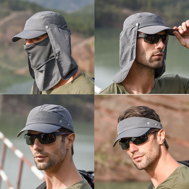 Multifunction Foldable แห้งเร็ - Camping Outdoor Quick Drying Sun Neck Protection Cap Hat บทวิจารณ์และราคา