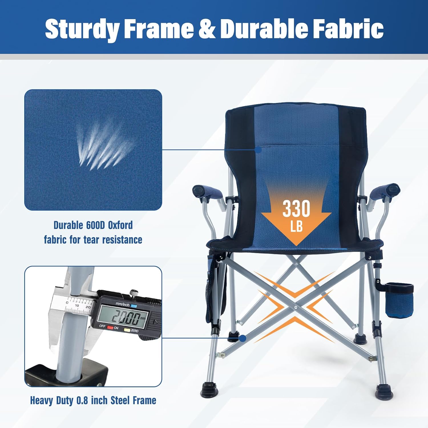 เก้าอี้พับสำหรับตั้งแคมป์ พกพา - Outdoor Camping Chairs Folding บทวิจารณ์และราคา