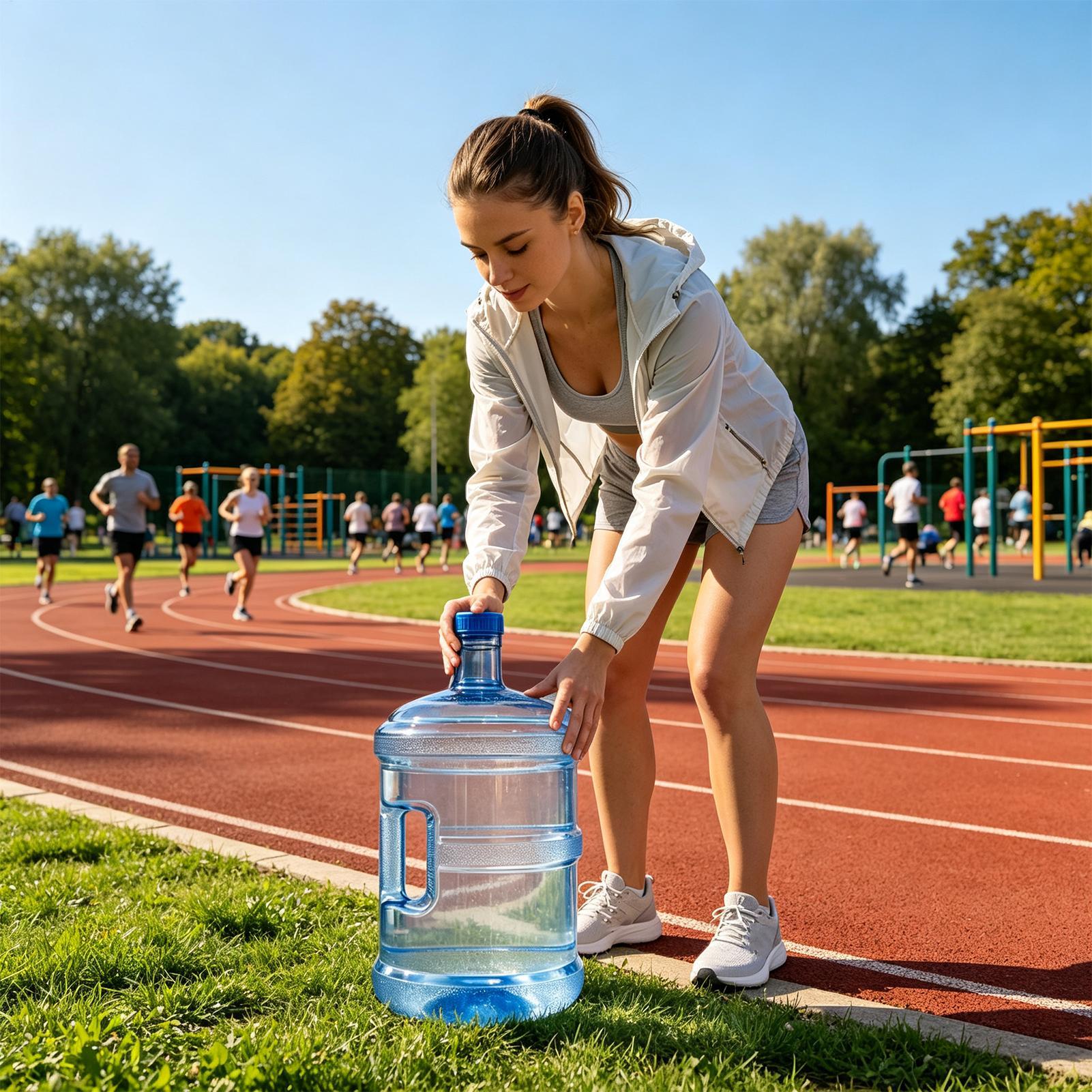 ขวดน้ำ 11.3 ลิตร ป้องกันการรั่ - Outdoor Camping Water Jug บทวิจารณ์และราคา