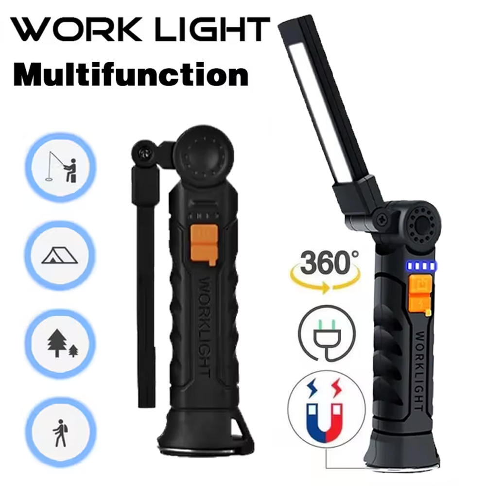 ไฟฉาย LED แบบพกพา COB ไฟฉายแบบ - Outdoor Camping Adventure Lamp บทวิจารณ์และราคา