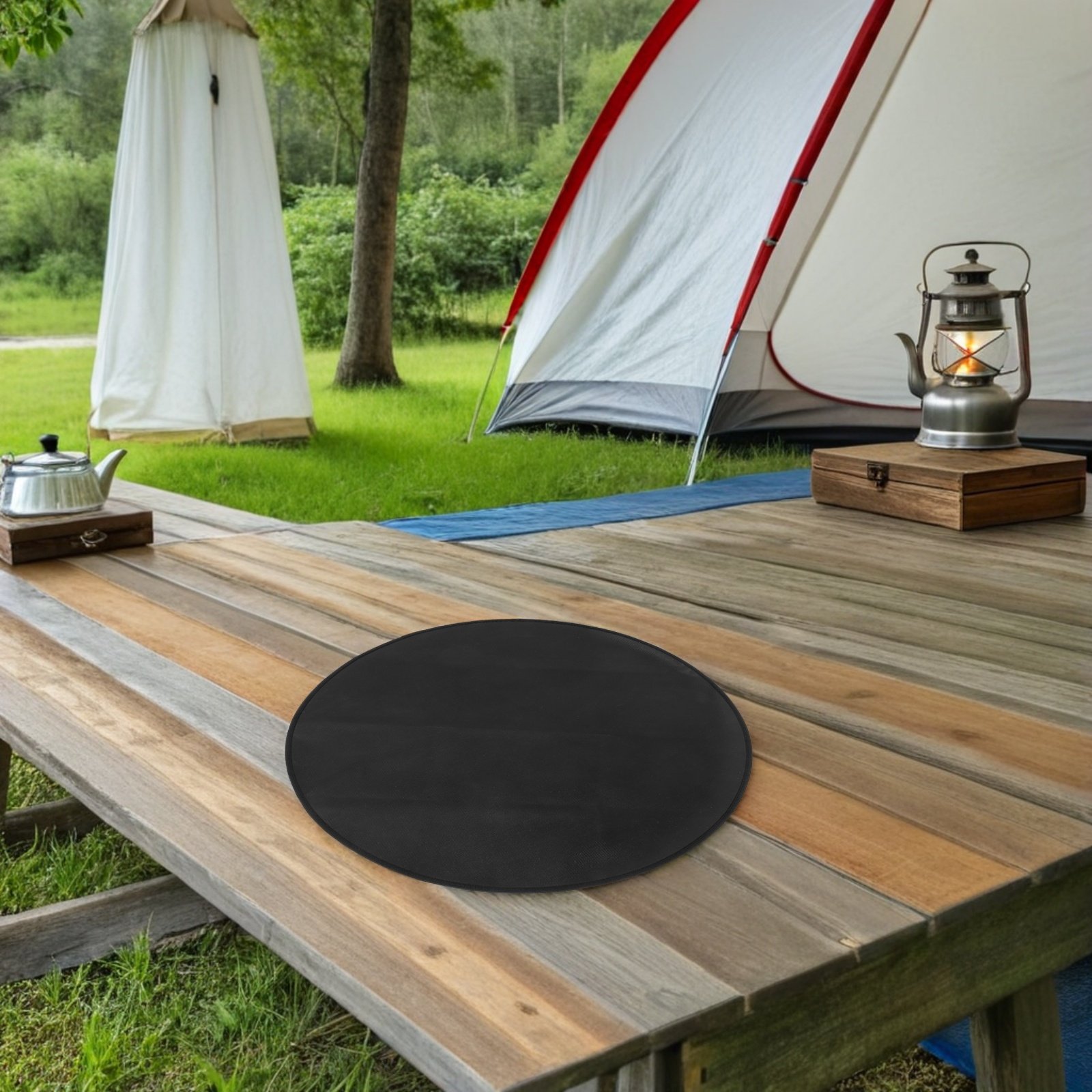 แผ่นรองปิ้งย่างกันไฟทรงกลม ขนา - Outdoor Camping Fire บทวิจารณ์และราคา