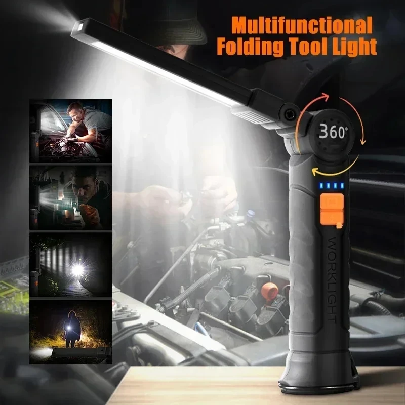 ไฟฉาย LED แบบพกพา COB ชาร์จไฟผ - Outdoor Camping Adventure Lamp บทวิจารณ์และราคา