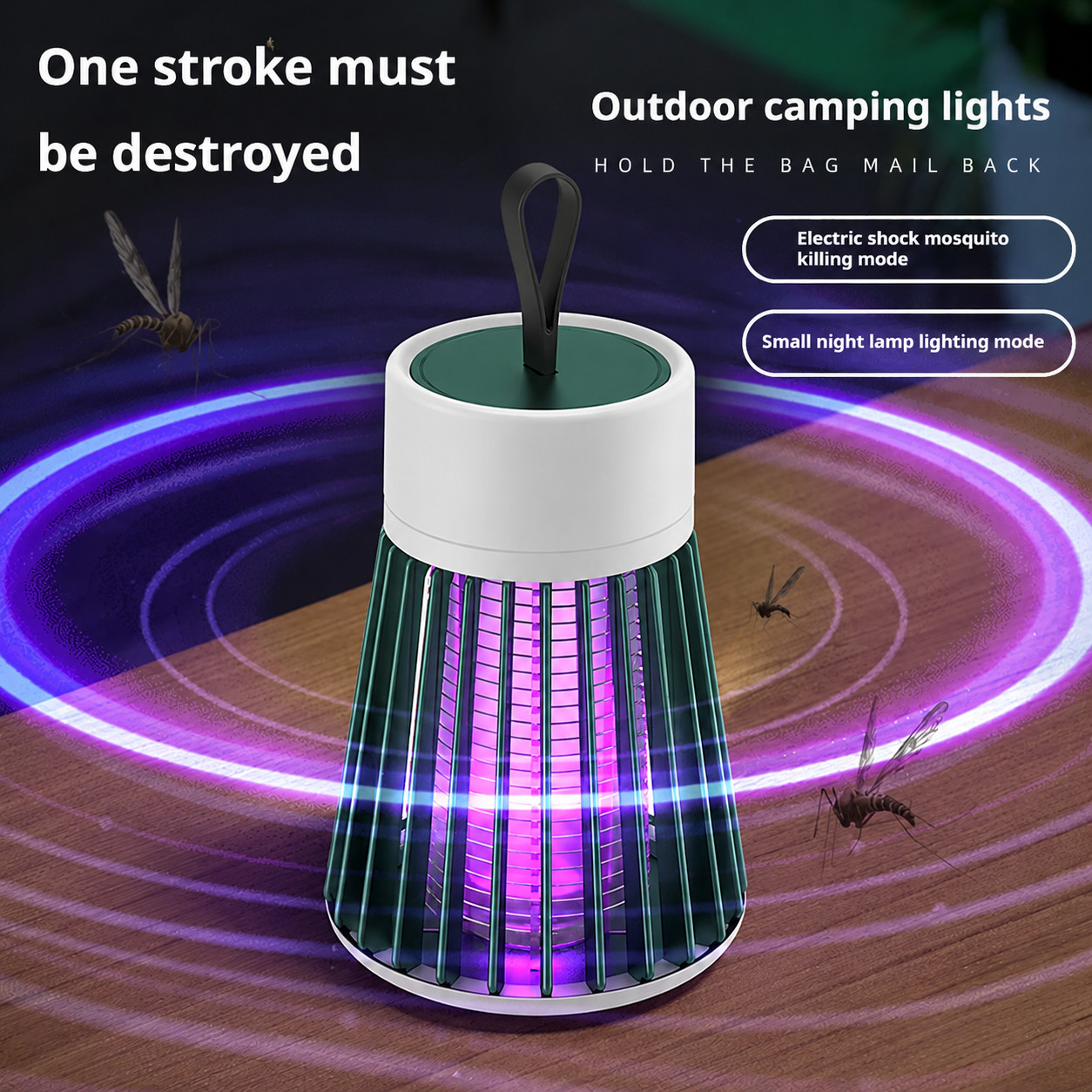 โคมไฟดักยุงไฟฟ้าแบบ USB พร้อมไ - Outdoor Camping Bug Zapper บทวิจารณ์และราคา