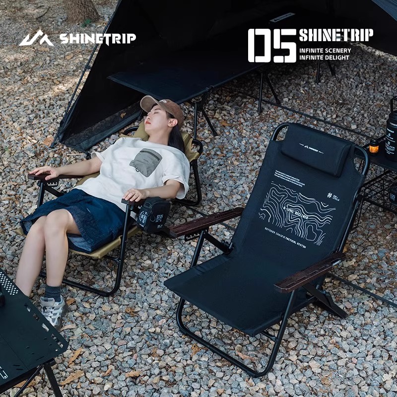 เก้าอี้พักผ่อนพับได้สำหรับกิจก - Outdoor Camping High Chair บทวิจารณ์และราคา