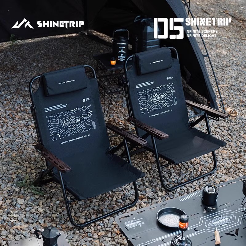 เก้าอี้พักผ่อนพับได้สำหรับกิจก - Outdoor Camping High Chair บทวิจารณ์และราคา