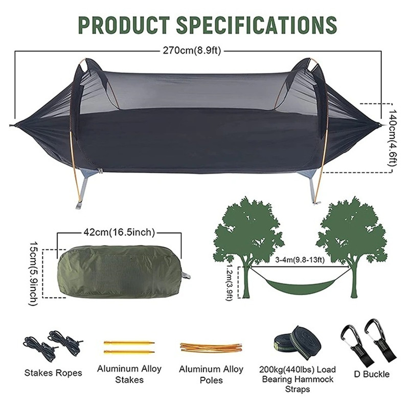 เปลมุ้งกันยุงแบบ 3-in-1 พร้อมผ - Outdoor Camping Bug Zapper บทวิจารณ์และราคา