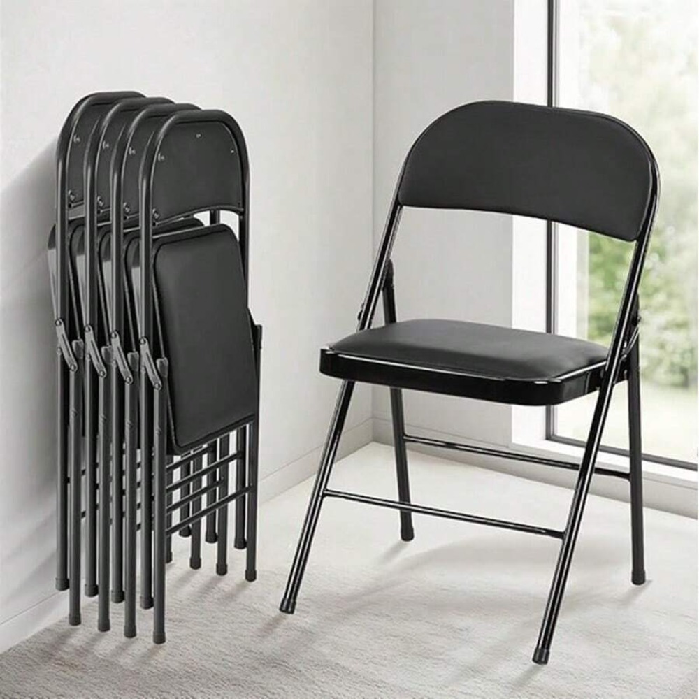 เก้าอี้พับ 4 ตัว พร้อมเบาะหนัง - Outdoor Camping Chairs Folding บทวิจารณ์และราคา