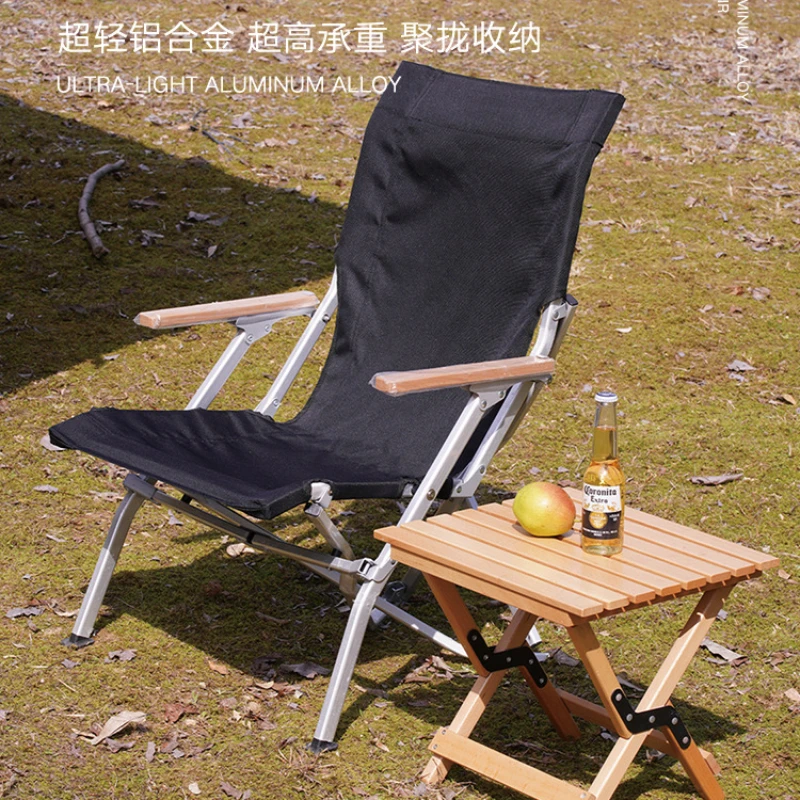 เก้าอี้พับได้แบบพกพา ทำจากอลูม - Outdoor Camping High Chair บทวิจารณ์และราคา