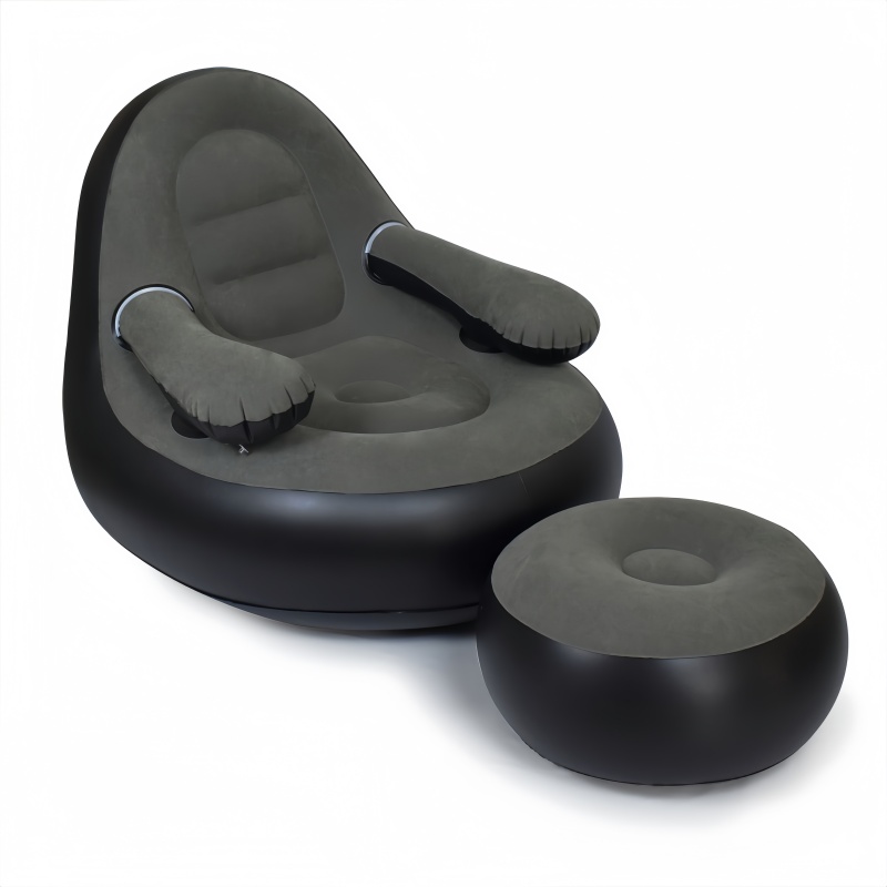 โซฟาเป่าลม PVC พร้อมที่วางแขนแ - Outdoor Camping Chairs Folding บทวิจารณ์และราคา