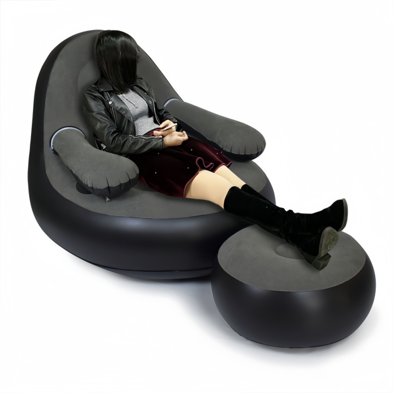 โซฟาเป่าลม PVC พร้อมที่วางแขนแ - Outdoor Camping Chairs Folding บทวิจารณ์และราคา