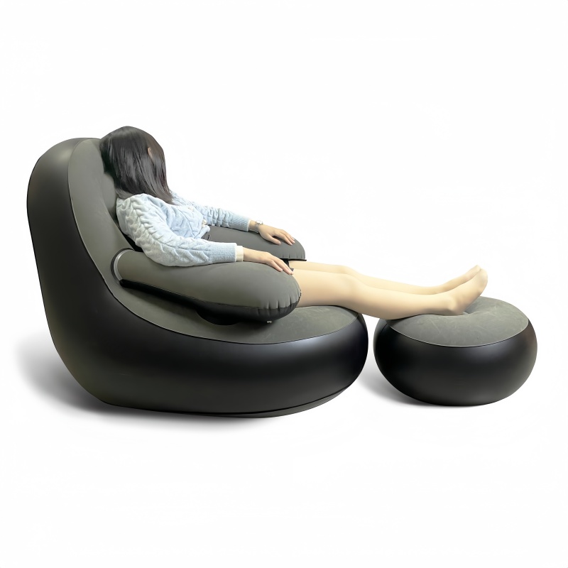 โซฟาเป่าลม PVC พร้อมที่วางแขนแ - Outdoor Camping Chairs Folding บทวิจารณ์และราคา