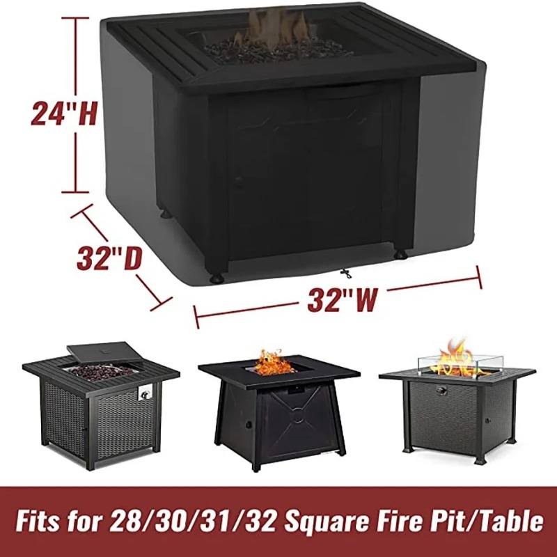 ฝาครอบหลุมไฟสี่เหลี่ยมกันน้ําพ - Outdoor Camping Fire บทวิจารณ์และราคา