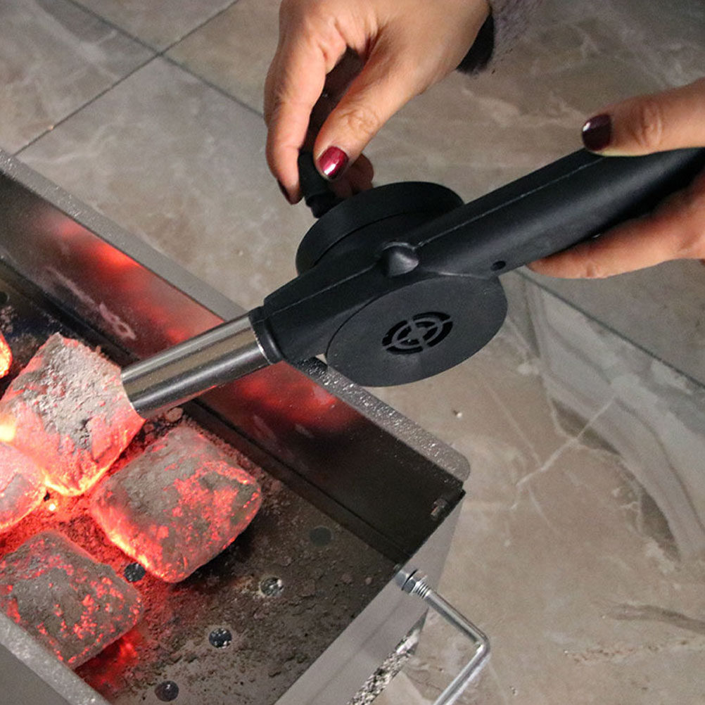 พัดลมเป่าลมแบบมือหมุน 4 ชิ้น ส - Outdoor Camping Fire บทวิจารณ์และราคา