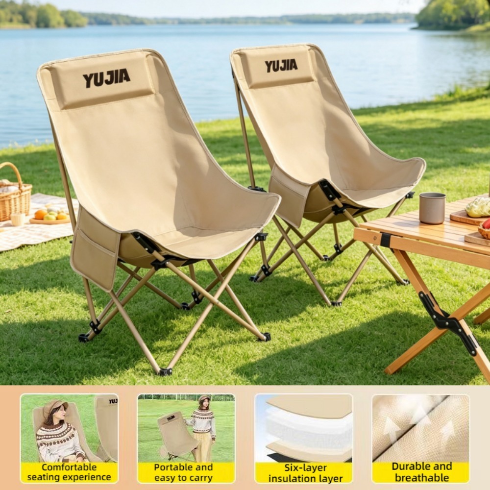 เก้าอี้พับกลางแจ้ง พกพาสะดวก ข - Outdoor Camping High Chair บทวิจารณ์และราคา