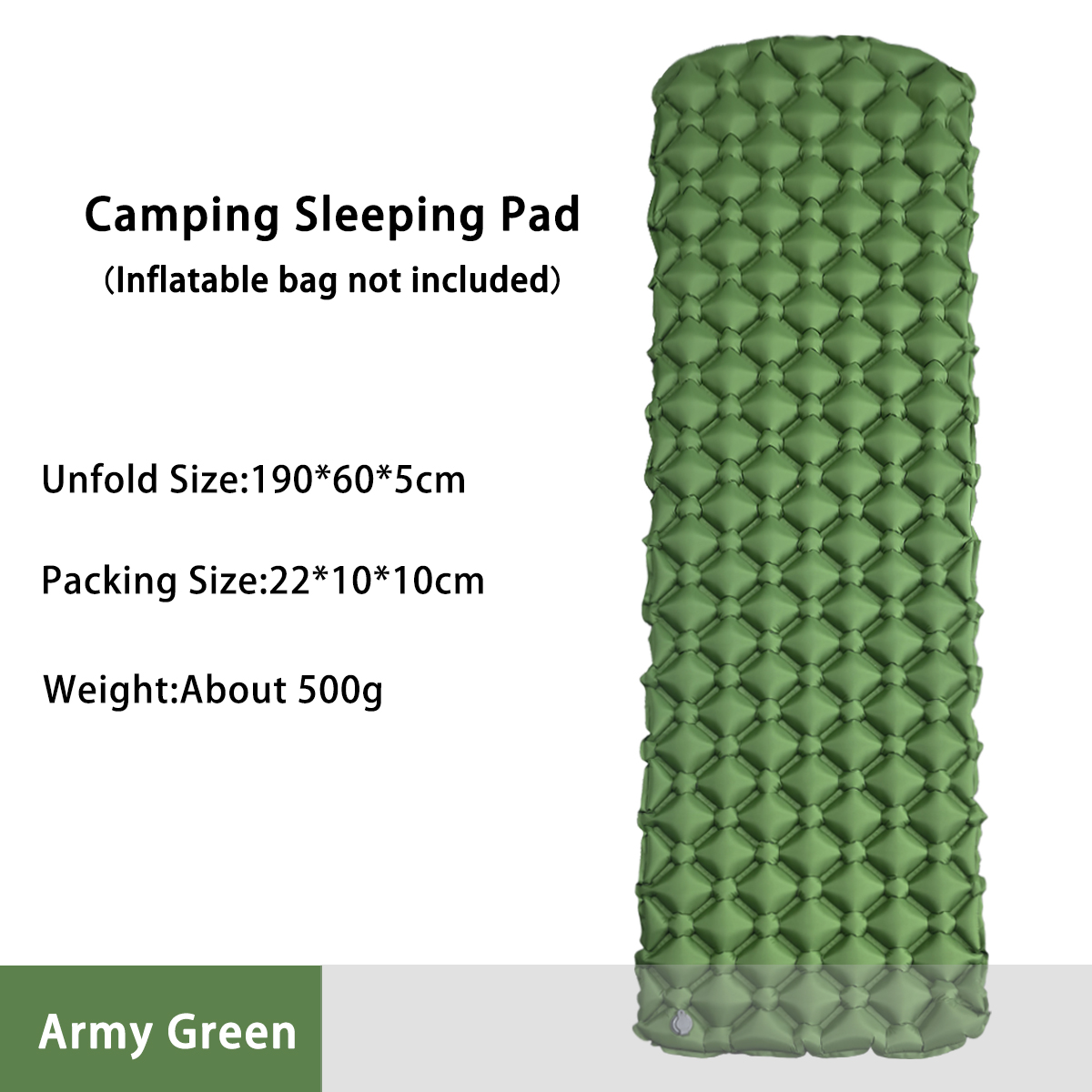 ที่นอนเป่าลมสำหรับตั้งแคมป์ในเ - Outdoor Camping Mat บทวิจารณ์และราคา